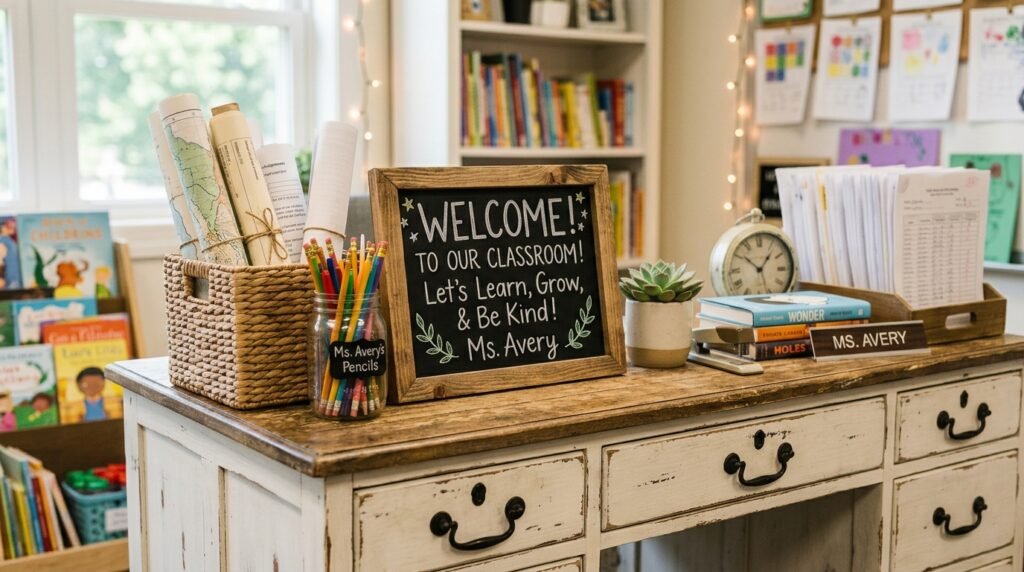 Farmhouse-Style Desk Makeover