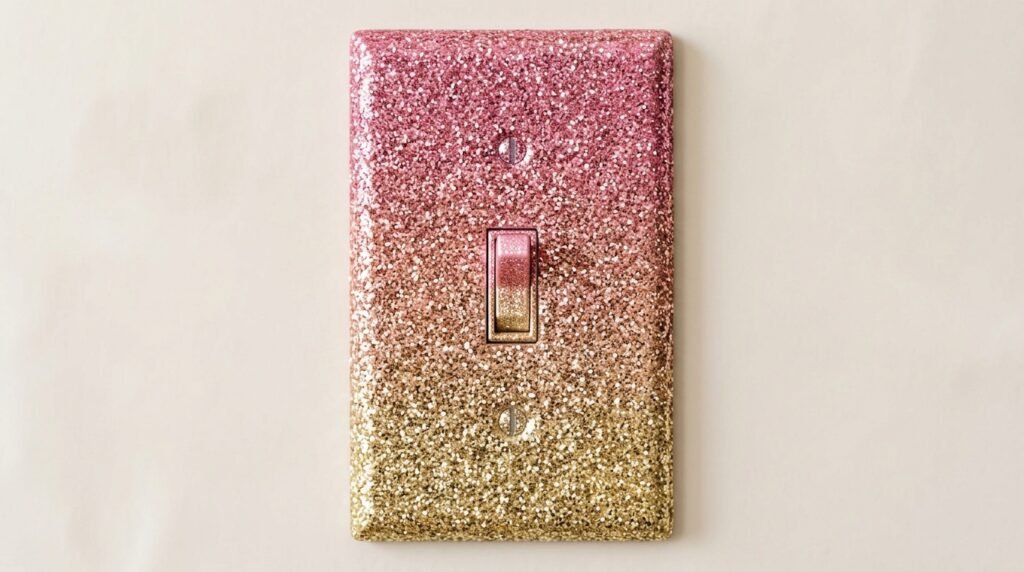 Glitter Ombre Light Switch Cover