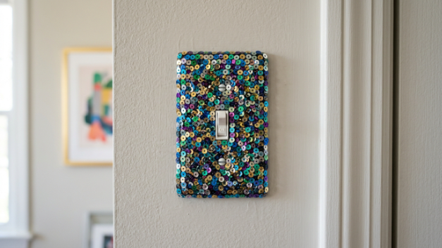 Sequin Light Switch Cover