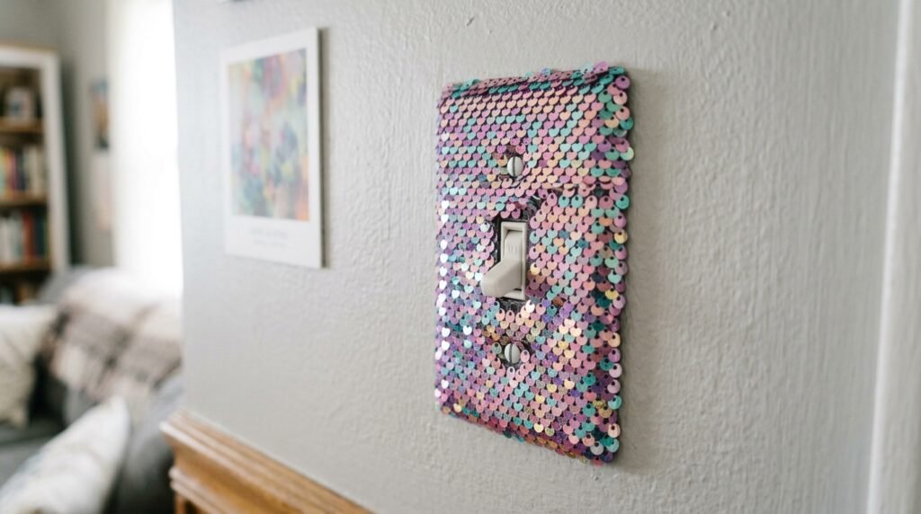 Sequin Light Switch Cover