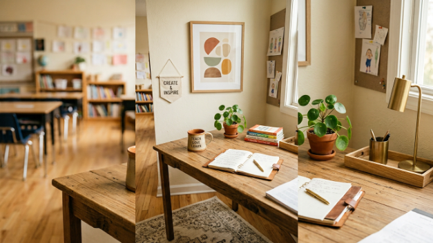 Teacher Desk Corner Nook Setup