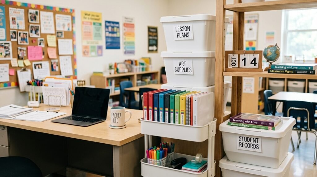 Teacher_desk_storage_bins_shelf