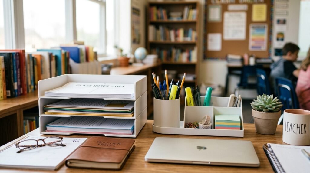 Teacher_desk_with_white_organizer