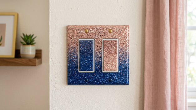 Two-Tone Glitter Ombre Cover