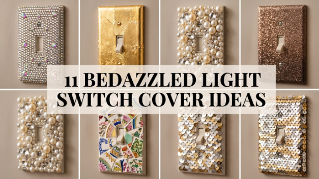 Bedazzled Light Switch Cover ideas