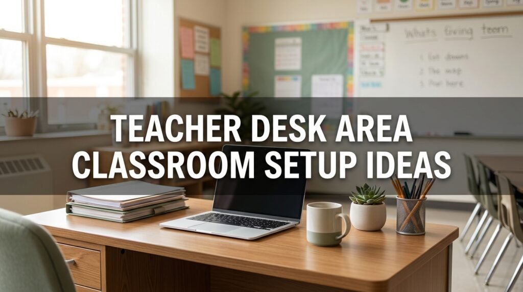 teacher desk classroom